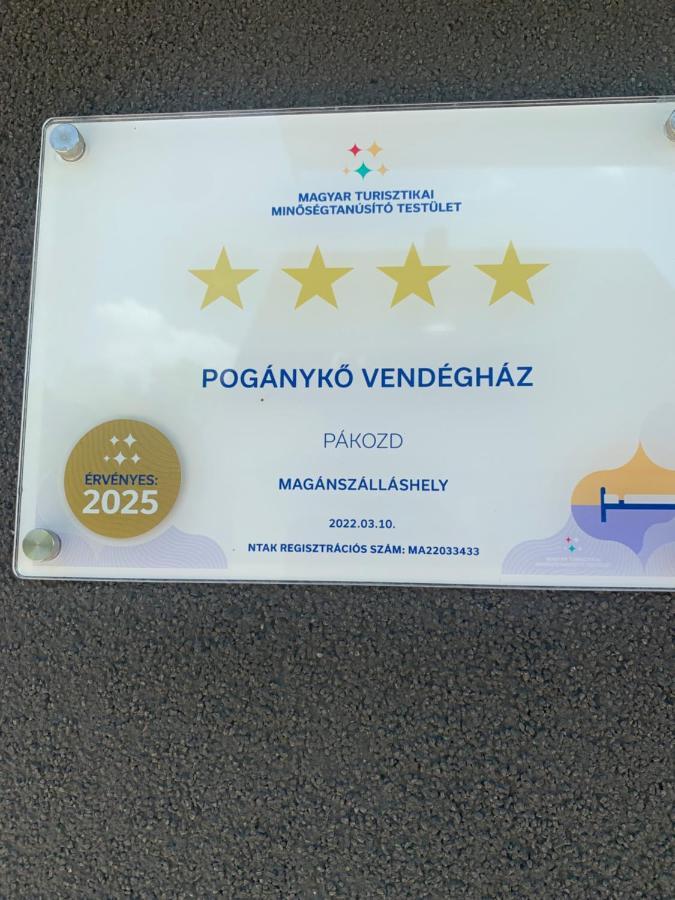 Pogánykő Vendégház 1 Pakozd Kültér fotó